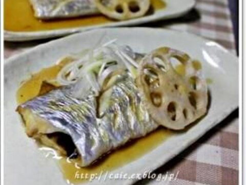 白身魚(タチウオ)の甘酢あんかけ